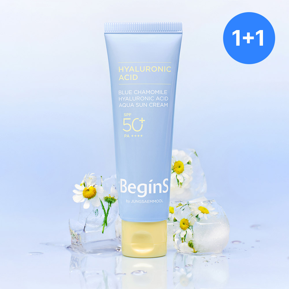 BeginS By JUNGSAEMMOOL Blue Chamomile Hyaluronic Acid Aqua Cream1+1