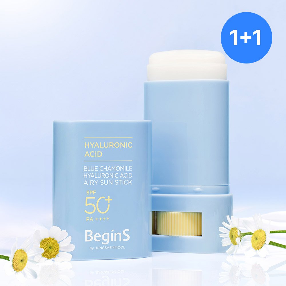 BeginS By JUNGSAEMMOOL Blue Chamomile Hyaluronic Acid Airy Stick1+1