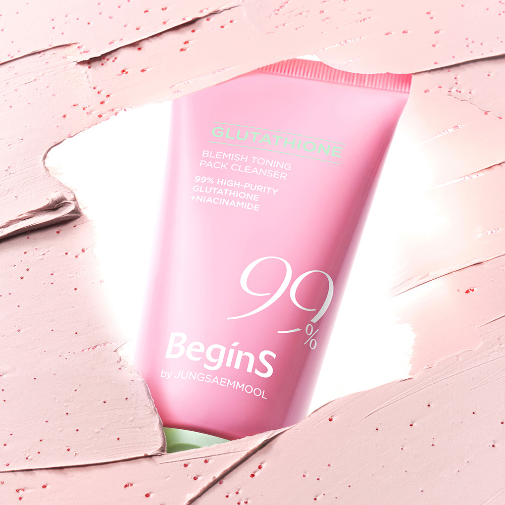 비긴스 바이 정샘물 핑크 구아바 글루타치온 흔적 토닝 팩 클렌저