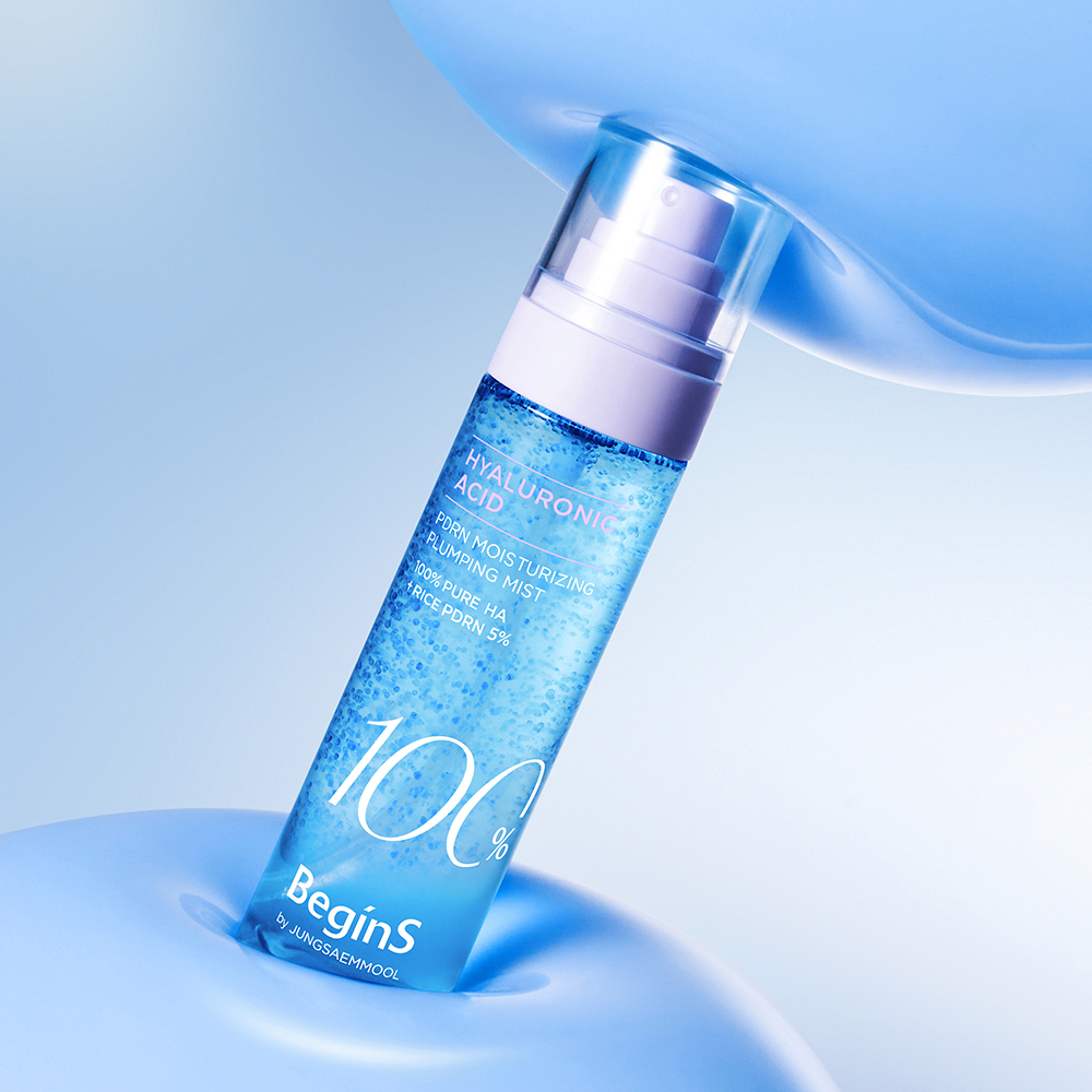 비긴스 바이 정샘물 블루 수국 히알루론산 100 피디알엔 수분 플럼핑 미스트